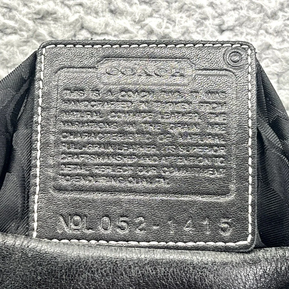 Vintage Coach‎ Soho L052-1416 Black Leather Bag Hobo Shoulder Purse
